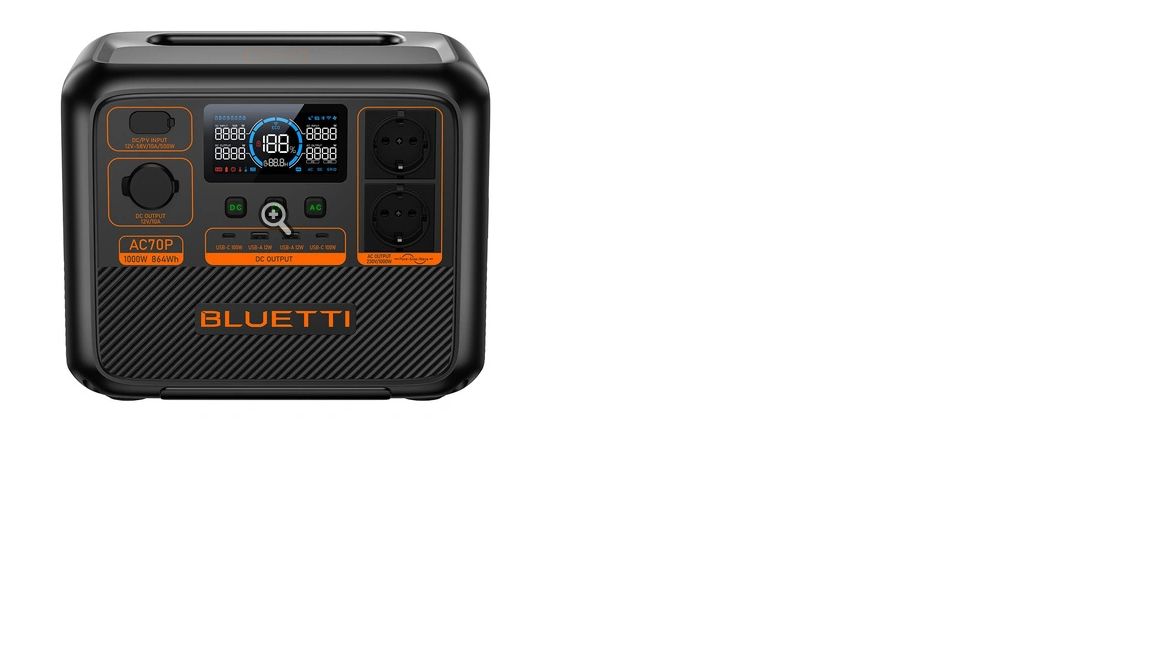 Зарядна станція BLUETTI AC70P (864 Вт·год)